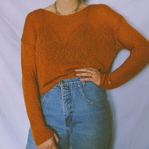Orange Knit